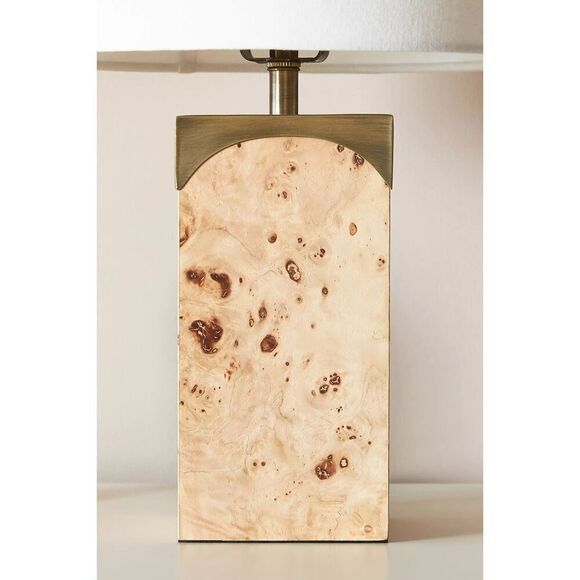 Anthropologie Burl Wood Table Lamp BASE ONLY NEW - Picture 3 of 3
